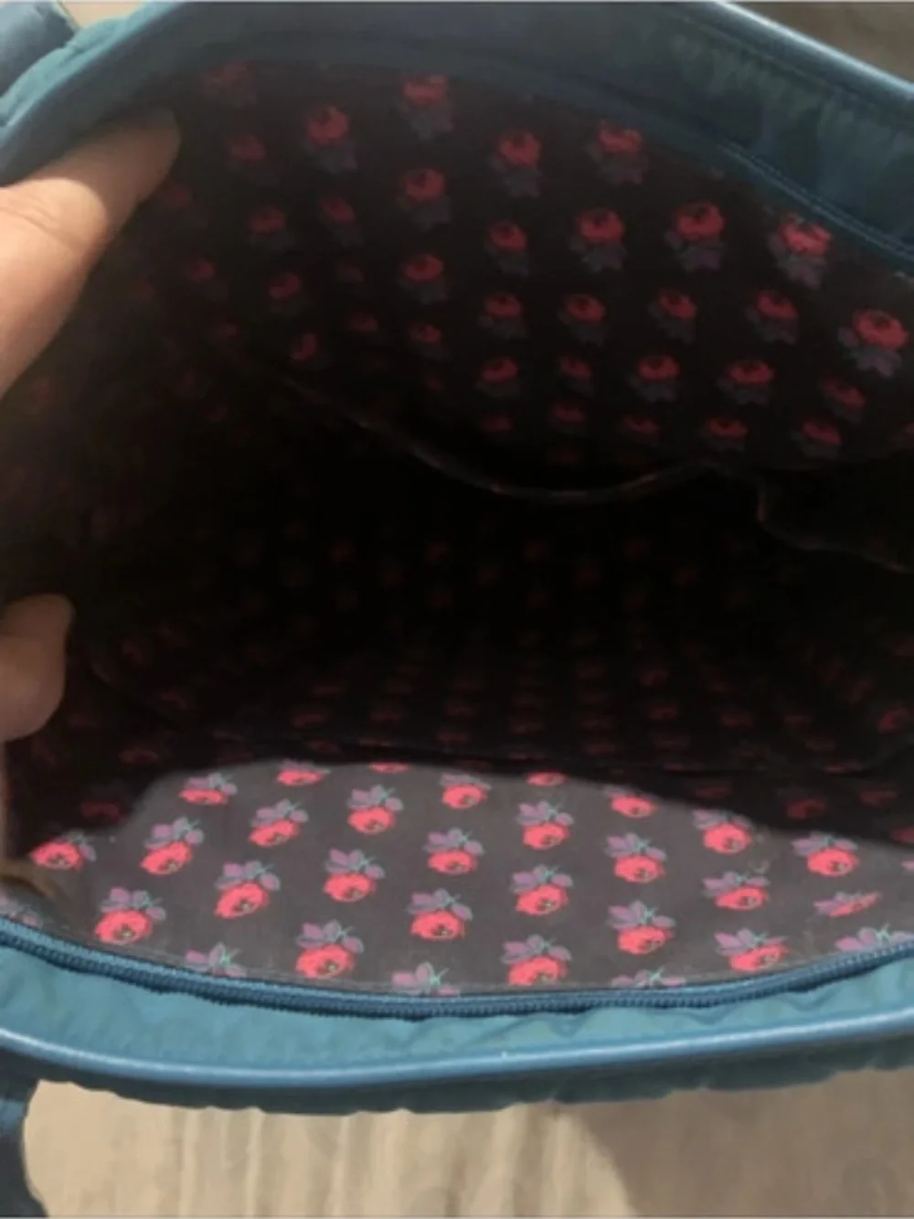 Vera Bradley Quilted Teal Tote Shoulder Bag - Women